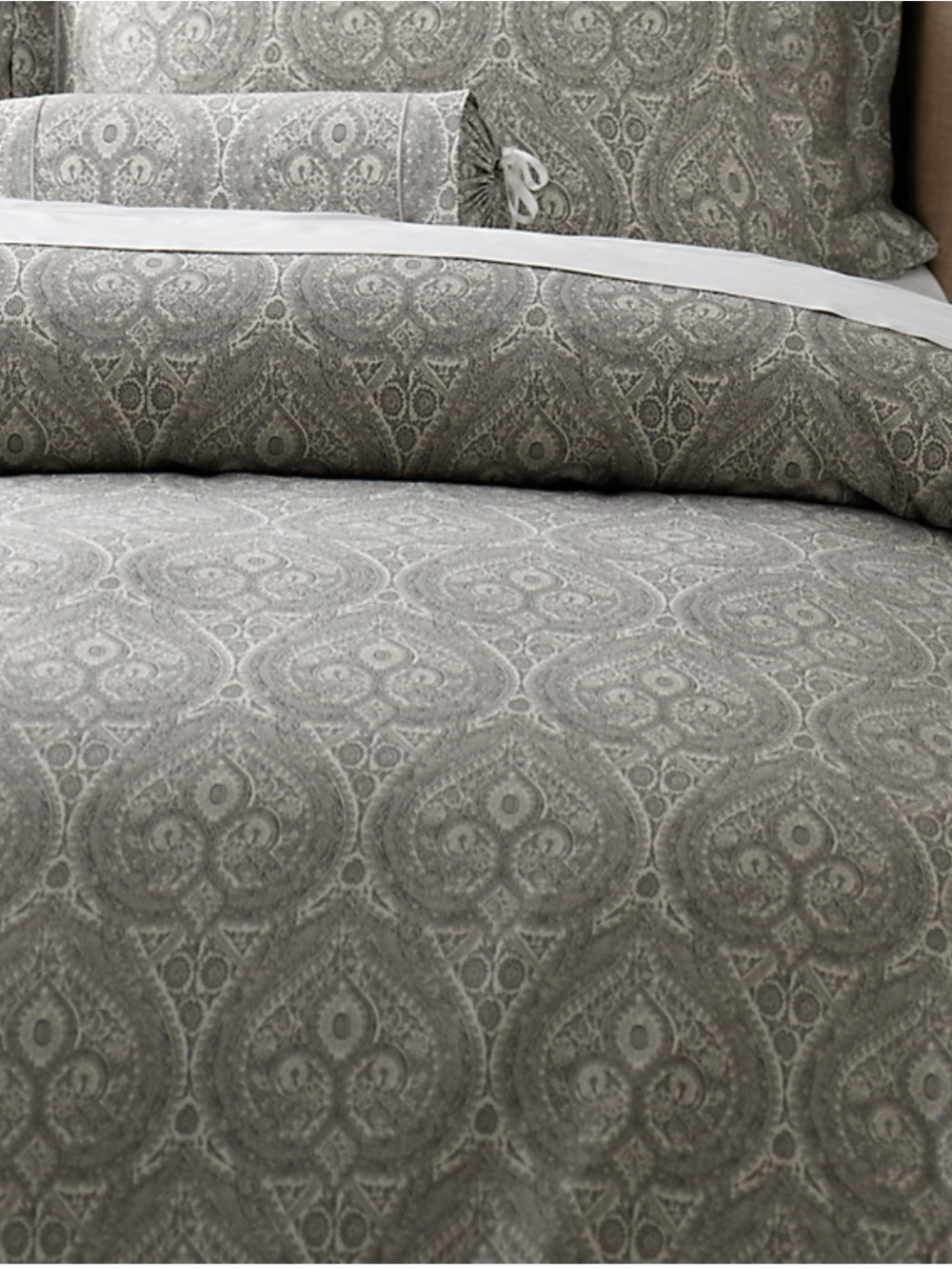 RESTORATION HARDWARE Italian Cypress Paisley Duvet Cover 100% Cotton Queen Italy